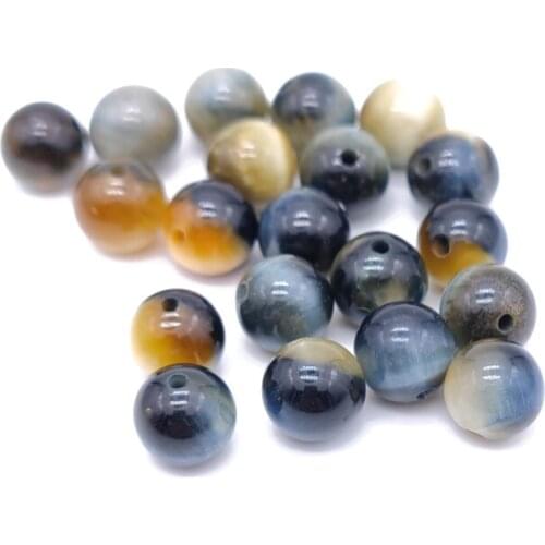 8mm Natural Stone Fantasy Dream Tiger Eye Natural Stone Beads Round Loose Spacer Beads for Jewelry Making Bracelet Accessories