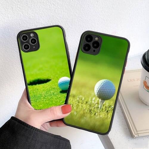 Sports golf pattern Phone Case matte transparent For iphone 7 8 11 12 plus mini x xs xr pro max cover