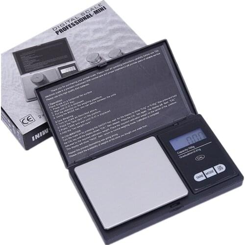 3 Range Choices 100g/0.01g 200g/0.01g 500g/0.1g Digital Scale High-precision Jewelry Pocket Electronic Scale