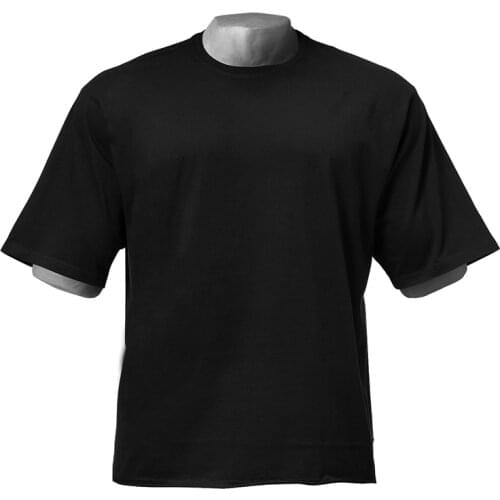Plain Oversized T shirt Men Gym Bodybuilding and Fitness Loose Casual Lifestyle Wear T-shirt Male Streetwear Hip-Hop Tshirt