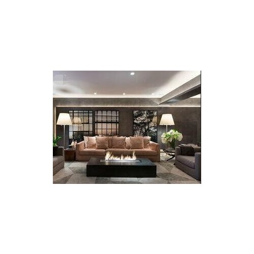 Inno-Fire 36 inch silver or black wifi real fire intelligent indoor auto recessed ethanol fireplace