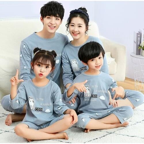 Summer Short Pajamas Sets Mother Son Pajama Mom And Daughter Matching Pajama Set Childrens Sleeepwear Pyjamas Kids Family Look