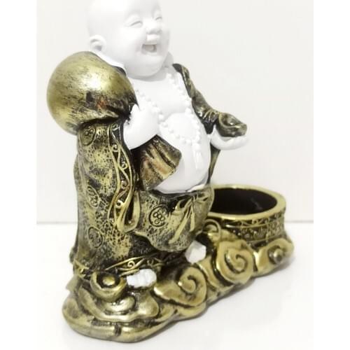 Mixperi Smiley Luck Buddha Trinket Candle Holder Milefo Decorative souvenir