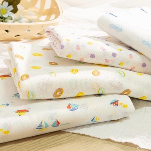 Soft Cotton Baby Fabric Print Jersey Fabric Sewing Material TJ0751