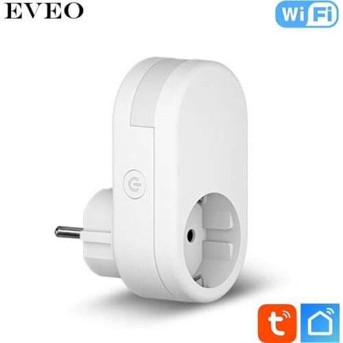 EVEO EU Standard Tuya Smart Life Voice Control Wifi Control Wall Socket