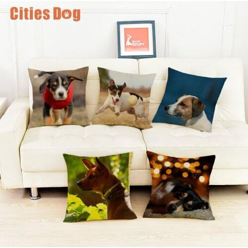 Pillow cushion cover christmas decorations for home pillows Gold russell terrier Pillowcase dakimakura almofada sofa cojines