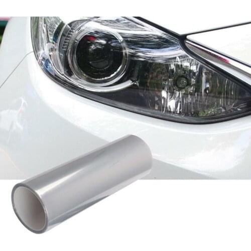 30X60cm Car Light Transparent Protector Film Glossy 3-Layer Vinyl Wrap UV Protection For Tail/ Head/Brake/Fog Light