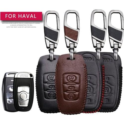 Remote Smart Car Key Case Cover Shell For Haval H1 H2 H5 H6 Coupe H7 H8 H9 C50 Great Wall Hoist Holder Auto Car Styling Keyring
