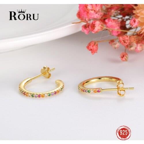 S925 Sterling Silver Earring Gold Color Big Circle Hoop Earrings for Women Birthday Jewelry Gift Ear Cuff Pendant Earrings