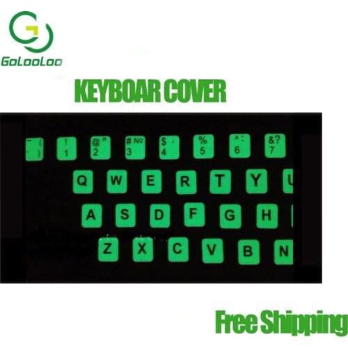 Sticker laptop computer notebook English letter Luminous Fluorescent keyboard stickers cover nightlight
