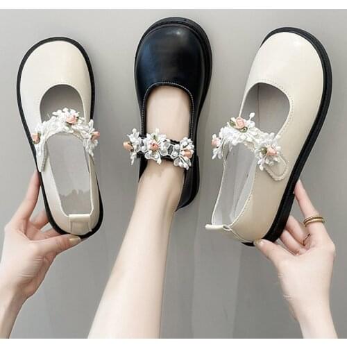 Spring Autumn Women Oxford Shoes Round Toe Flats Lolita Shoes Leather Casual Shoes Student Girls Princess zapatos mujer 9246L