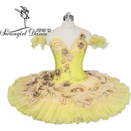 Adult Yellow Ballet Tutu girls Professional Ballet Tutus Classical Ballet Tutu For Women BT9024