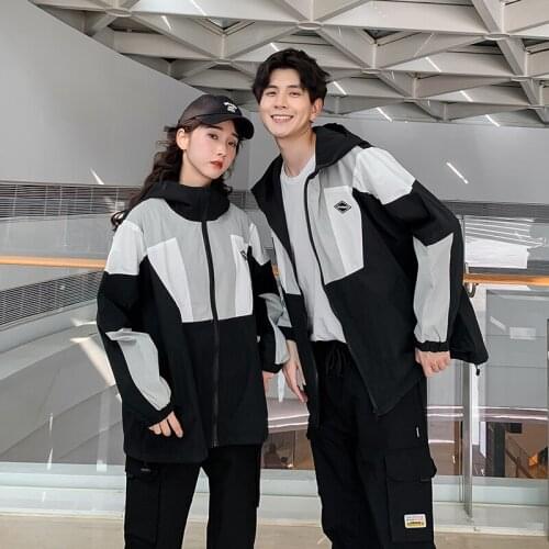【 041】Couples installed autumn 2021 new Korean edition coat thin clothes class clothes couples clothes couples clothing