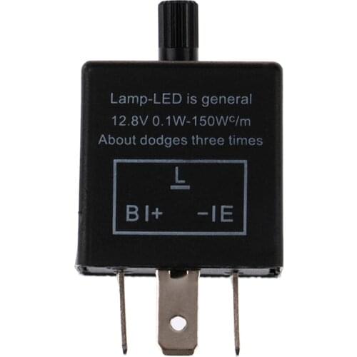 1pc Adjustable 3pins Car Motorcycle LED Turn Signal Indicator Blinker Light Flasher Relay for most 12V