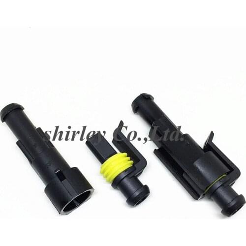 5 Kits Flame retardancy 1P 2P 3P 4P 5P 6P pin way Sealed waterproof automotive Wire AMP Connector Plug Car Motorcycle HID auto