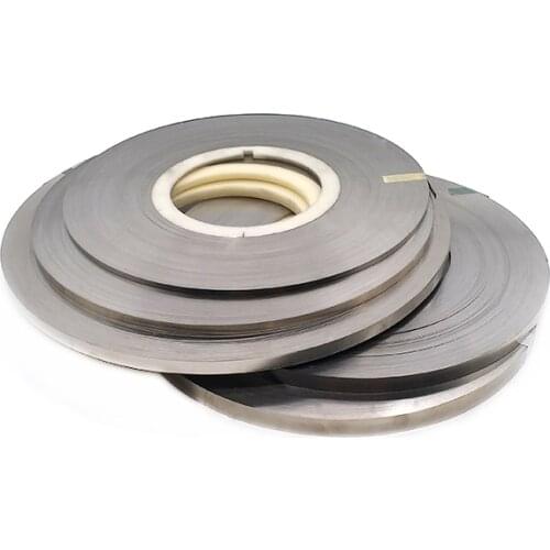 5M/Roll Thick 0.2*Width 8 10MM 99.96% Pure Nickel Plate Strip Pure Nickel Sheets For Battery Electrode Spot Welding Machine