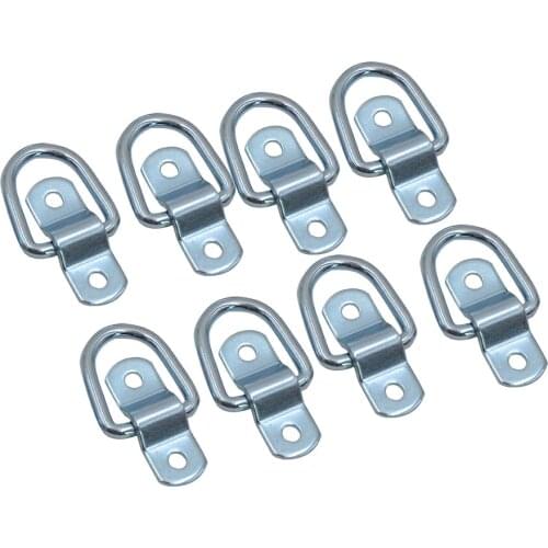 .8pcs Car Trailer Accessories Tie Down D Ring Load Anchor Forged Lashing Towing Ring Anchor Trailer Metal Remolque Ring Trailers