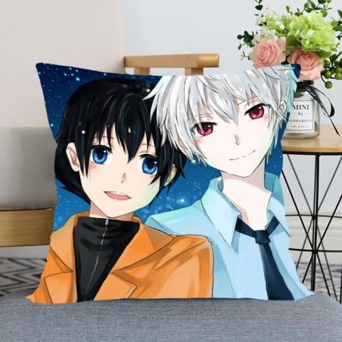 Anime Girl Mirai Nikki Pillow Case New Years Pillowcase Decorative Pillow Cover Droping Shipping Wedding Satin Soft Fabric