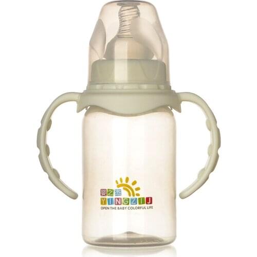 2020 New Style Baby Products Processing 125ml Standard Mouth Pp BABYS Feeding Bottle with Handle