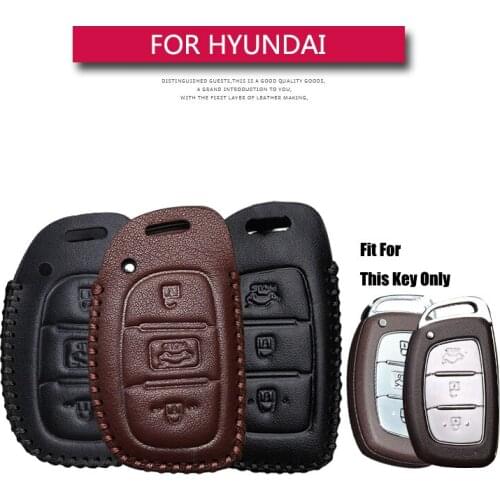 KUKAKEY Car Key Cover Case for Hyundai Solaris MISTRA Veloster SR IX35 Accent Elantra i30 3 Button Keychain Car Key Shell
