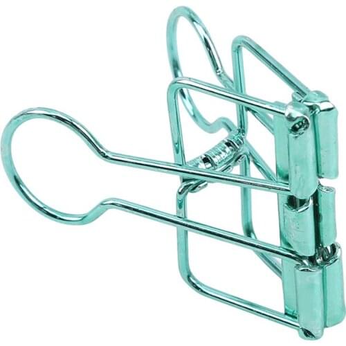 Colorful Hollow Long Tail Clip Hot Metal Plating Rainbow Paper Clip For Book Cross Border Stationery School Office Supplies