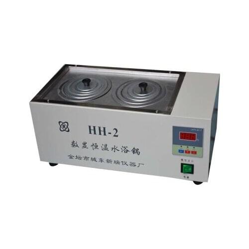HH-2 Digital Lab Thermostatic Water Bath Two Double Holes Electric Heating 220V