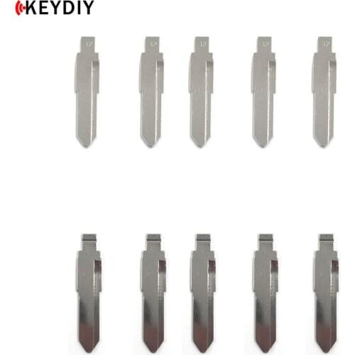 KEYDIY 10 pcs/lot Metal Blank Uncut Flip KD Remote Key Blade Type #12 for Isuzu Remote Key Car Blank Replacement