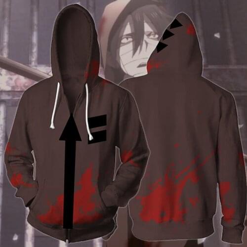 Angels of Death Costume Isaac Foster Zack Sweatshirts Cosplay autumn men fashion anime clothing zipper vest Jackets 3D hooded
