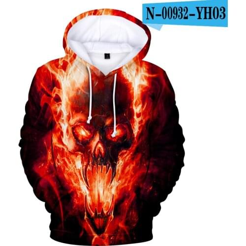 Adult and Child Size Creative Hoodies Wolf Sweatshirts Skull Clothing New One Piece Mens High Quality Kids Autumn Winter Top
