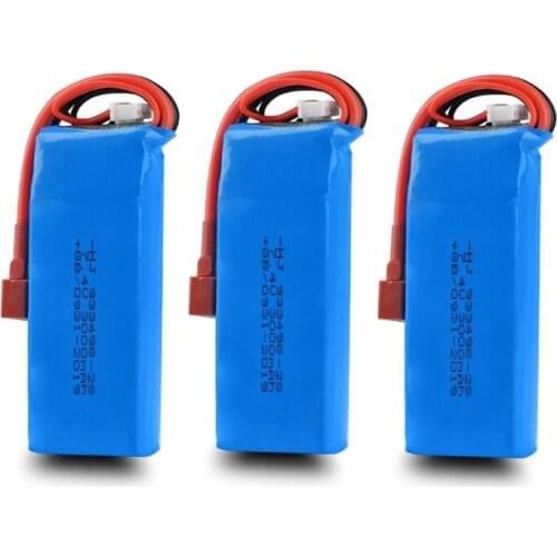 7.4V 3000MAh Lipo Battery 2S for Wltoys 144001 124018 124019 RC Car