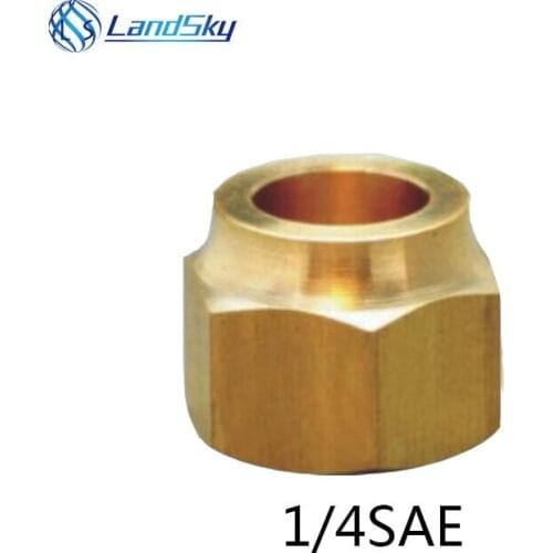 Air Conditioning Refrigeration Brass 1/4S Ignace Pipe Copper Flare Nut