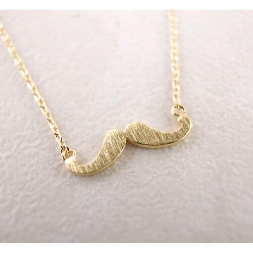 Fashion plated Mustache Necklace Pendant Necklace for women