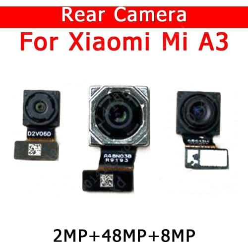 Original Rear Camera For Xiaomi Mi A3 MiA3 CC9e Back Main Big Camera Module Flex Cable Replacement Spare Parts