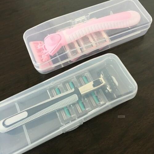 1pc plastic razor box manual shaver protector shave storage case travel trip shaving blade machine protect tools