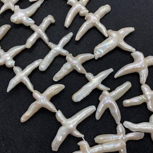 2 Pieces/bag of New Exquisite Irregular Shape Natural Freshwater Pearl 30x55mm DIY Handmade Wind Chime Pendant Ladies Jewelry