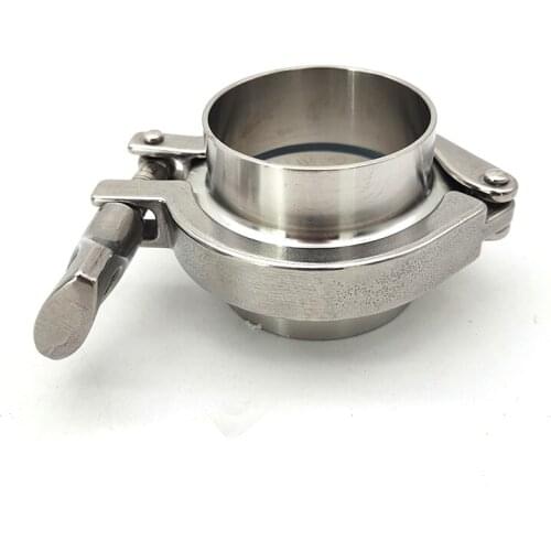 2'' 51Mm Stainless Steel Sanitary Pipe Weld Ferrule w/ Tri Clamp & Gasket Set