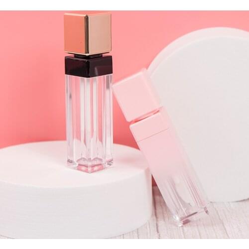 10ML Lip Gloss Tubes Cosmetics Container Empty Lipstick Tube Refillable Bottles Gradient Mini Sample Makeup Lip Glaze Packaging