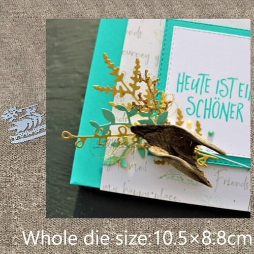 XLDesign Craft Metal Cutting Die stencil mold 5pcs leaves branch decoration scrapbook Album Paper Card Craft Embossing die cuts