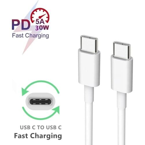 Usb Type C To Type C Charging Cable 3A 2M Cabo Usb Tipo C For Xiaomi Mi 9 10 11i 11 Lite Poco X3 NFC M3 M2 Pro 9T Turbo Charger