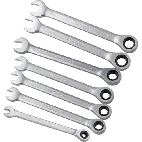 6-13mm Combination Wrench Auto Repair Tools Gear Ring wrench ratchet handle Chrome Vanadium Matte plate D3606-D3613