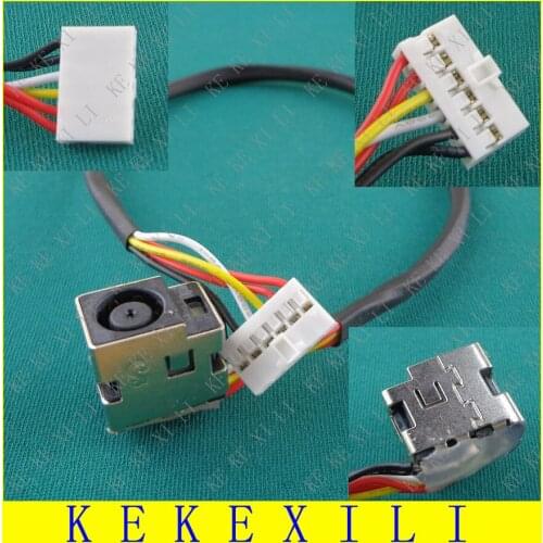 Promotion! New Power DC IN Port Jack Socket Plug with Cable fit for HP DV5 DV6 CQ61 DV7 DV7-2000 series