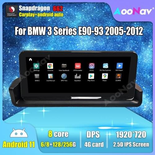 Android 11.0 Car Radio For BMW 3 Series E90 E91 E92 E93 2005-2012 Autoradio Intelligent System GSP Navigation Head Unit Stereo