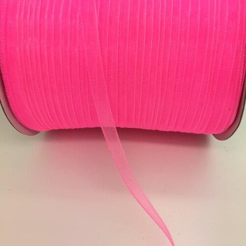 Free Shipping 10yds/lot 1/4" 6mm Rose Organza Ribbon Bow Hair Wedding Decoration Lace Crafts