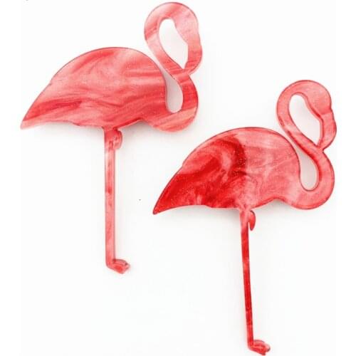 Brooch Pins Red Flamingo Brooches for Women Cute Gift Enamel Lapel Pin Broche Broches 2019 Fashion Jewelry Accessories pins