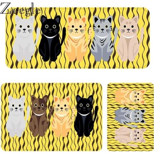 Cat Carpet for Entrance Doormat Hallway Floor Mat Anti Slip Absorbent Kitchen Mats Area Rugs Living Room Bedroom Floor Carpets