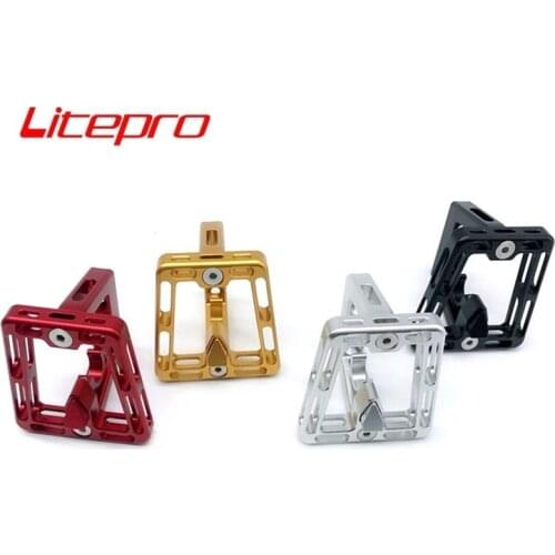 Brompton Front Carrire Block CNC Aluminum Alloy Bags & Panniers Front Carrier Mount Adapter Base