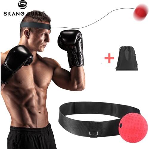 Boxing Reflex Ball Fight Ball Punching Speed Ball for Boxing Training Gym Exercise Coordination With Headband Improve Reaction