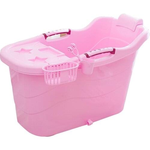 Adult bath tub home plastic body large thick bath tub shower basin