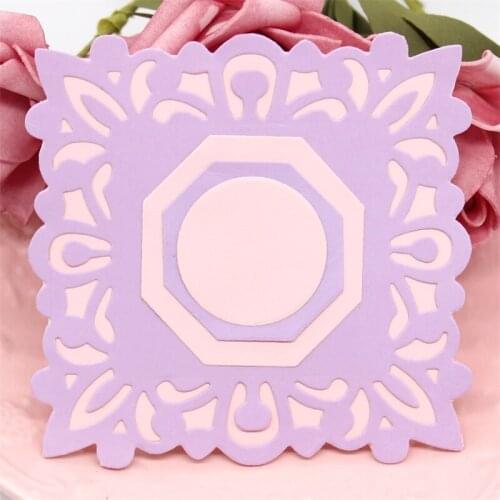 YPP CRAFT Frame Metal Cutting Mold for DIY Scrapbook Template Decorative Embossed Paper Card Making Process