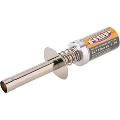 HSP 80101 1800MAh 1.2V Glow Plug Igniter Suitable for RC Car 1/8 1/10 HSP 80101 Rechargeable Glow Igniter-Not Charger